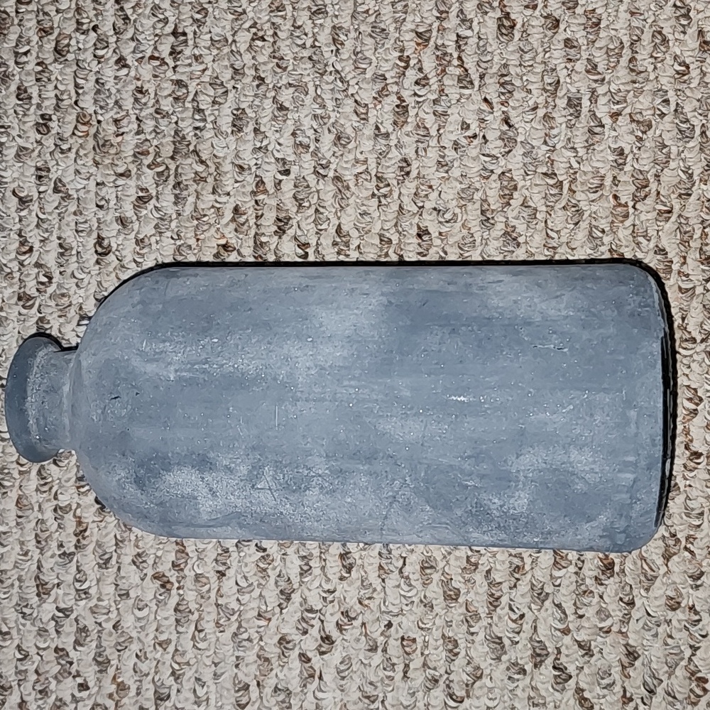 NWT Grayish Black 10in Frosted Vase
